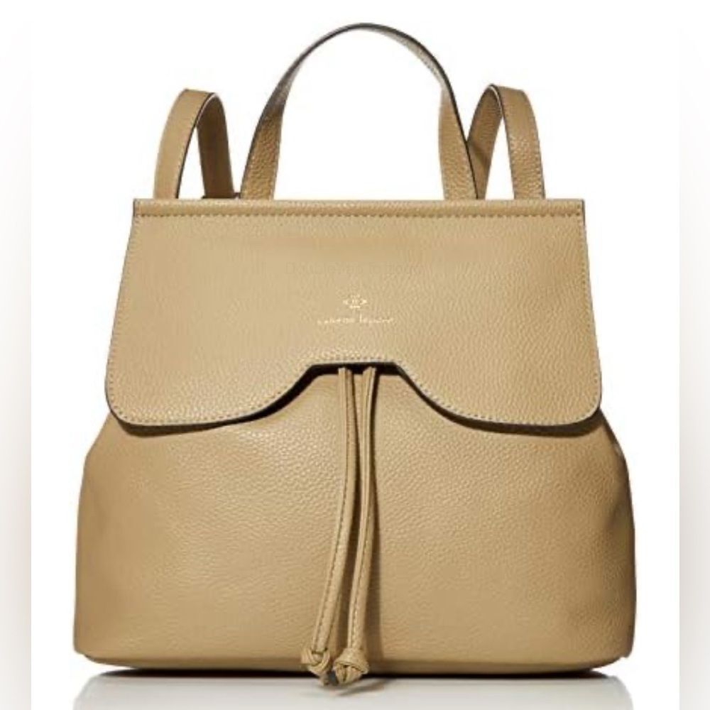 Nanette Lepore Tan "Arabelle" Vegan Crossbody Backpack Shoulder Bag